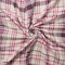 Purple-Pink-White Rayon Plaid Printed Challis Woven Fabric By the Yard